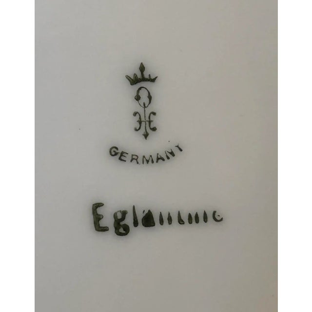 Mid 20th Century Hermann Ohme Eglantine Floral Scalloped Bowl, Germany For Sale In Pittsburgh - Image 6 of 8