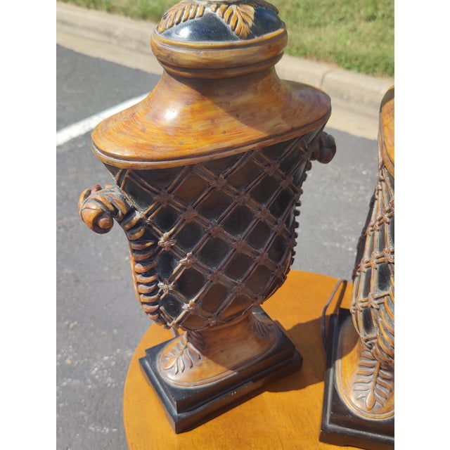 Mid 20th Century Mid 20th Century French Provincial Style Table Lamp - a Pair For Sale - Image 5 of 6