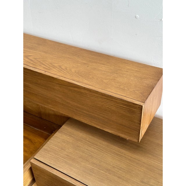 1990s Post Modern White Oak Platform Bed For Sale In Los Angeles - Image 6 of 15