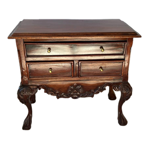 Vintage Chippendale Style Bedside Table