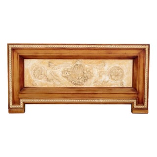 Neoclassical Style Fruitwood Framed Plaster Panel For Sale