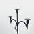 Hand Forged Iron Floor Candelabra 49″ (124cm) Antique Copper Patina 3-Arm Wide Base Stable Candle Holder Rustic Decor For Sale - Image 6 of 8