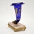 Mid 19th Century French Glass and Marble Cornucopia Vase, 1850s For Sale - Image 5 of 12