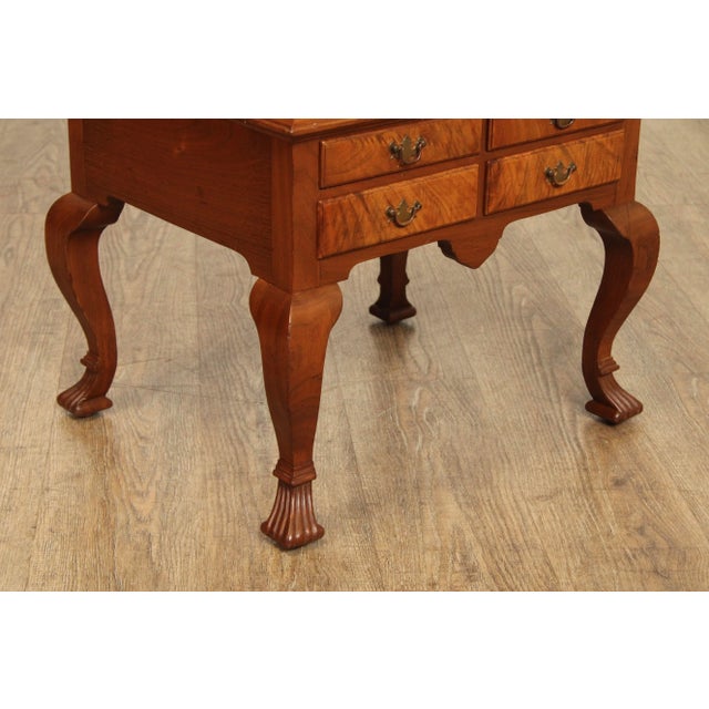 Late 20th Century Bench Made Pennsylvania Walnut Spice Or Valuables Chest For Sale - Image 5 of 12