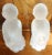 Transparent Late 20th Century Frosted Glass Angel Candle Stick Holders Hand Crafted by Smith - a Pair For Sale - Image 8 of 10