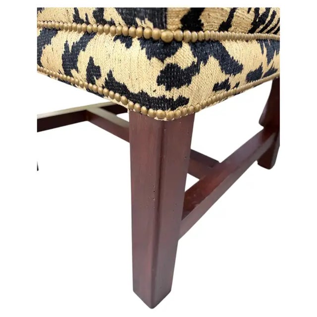 Ralph Lauren High Back Tiger Dining Accent Chairs, Pair For Sale - Image 10 of 12