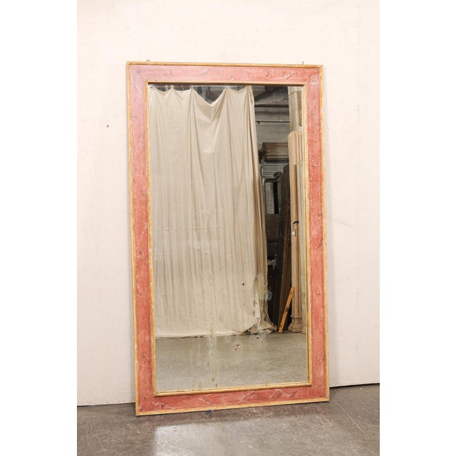 Italian Italian Antique Mirror, Large 4 Ft X 7ft For Sale - Image 3 of 9