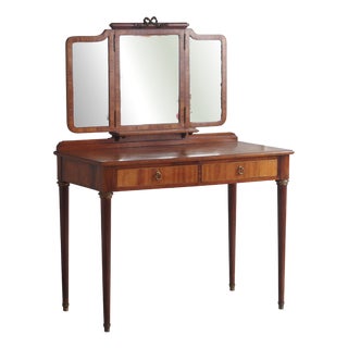 Antique Dressing Table with Mirror, 1900s For Sale