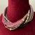 1980s Statement Torsade Necklace Jay Feinberg (Jay Strongwater) Pink Purple Rhinestone Clasp For Sale - Image 4 of 10