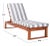 Solano Sunlounger - Natural/Gray Stripe For Sale - Image 4 of 9
