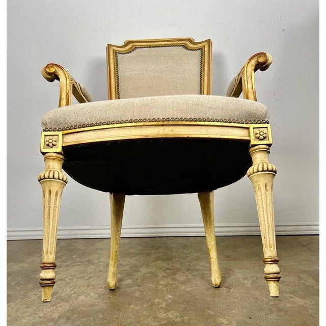 Neoclassical Set of Eight French Dining Chairs, Louis XVI Style, Early 20th Century For Sale - Image 3 of 17