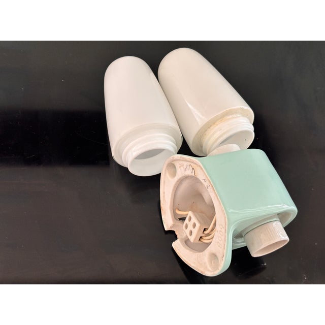 Light Blue Ceramic Model 6068 Sconce by Wilhelm Wagenfeld for Lindner, 1958 For Sale - Image 6 of 10