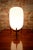 Mid-Century Czech Table Lamp in Opaline Glass and Wood attributed to Úluv Krásná Jizba, 1950s For Sale - Image 9 of 11