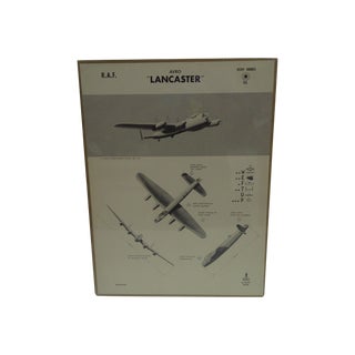 Vintage WWII "Lancaster" Recognition Poster For Sale