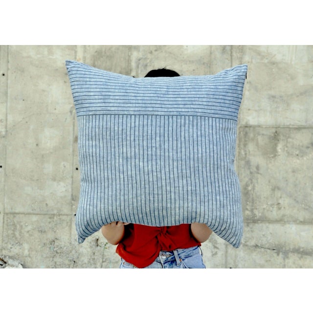 Contemporary Plum Textiles Norse Mist Linen For Sale - Image 3 of 3