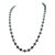 Vintage 1960s Signed Napier Goldtone Blue Faceted Beads Single Strand Necklace For Sale