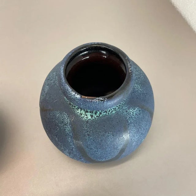 Multi-Color Pottery Fat Lava Vases from Scheurich, Germany, 1970s, Set of 2 For Sale - Image 12 of 18