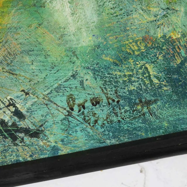 Vintage Impressionist Painting of Children on Horseback by Brooks Woollcott Powell For Sale - Image 11 of 13