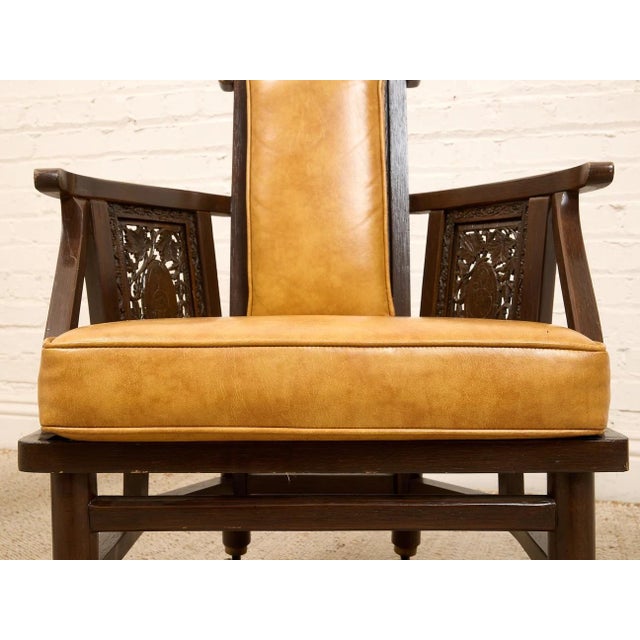 Orange Vintage Mid Century Armchairs For Sale In Los Angeles - Image 6 of 12