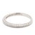 Gabriel & Co .20ctw Diamond Knife Edge Band, 14k White Gold, Ring Size 5 For Sale - Image 4 of 8