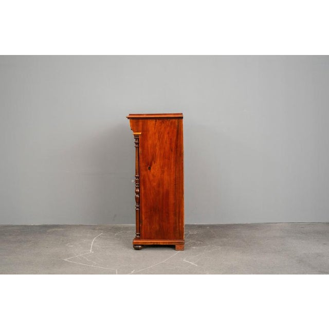 19th Century Gründerzeit Mens Chest of Drawers in Walnut For Sale - Image 5 of 18