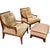 Vintage Thomasville Collection, Armchairs, Ottoman & End Table. For Sale - Image 9 of 12