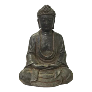 Iron Rustic Sitting Buddha Gautama Amitabha Shakyamuni Statue