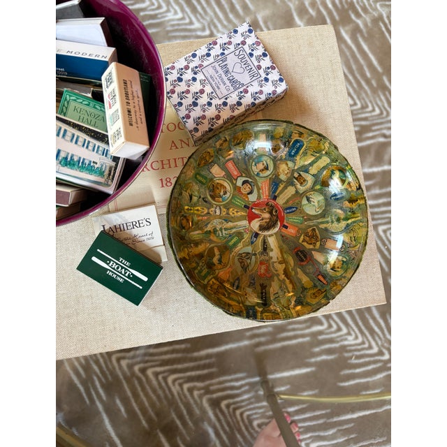A true slice of old-timey Americana! This vividly colored little bowl is an excellent example of a popular craft during...