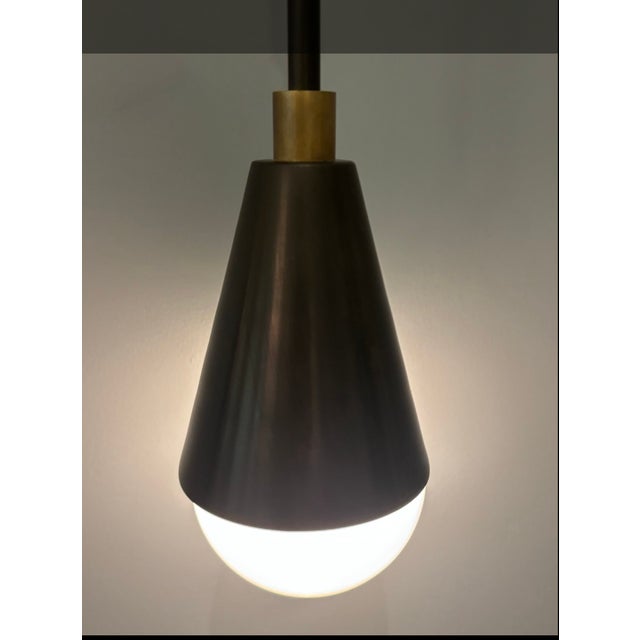 Apparatus Studio Blackened Brass Triad 2 Wall Sconces - a Pair For Sale In New York - Image 6 of 16