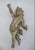 Gold Vintage Gilt Carved Wood Cherub Putti Angel Figural Wall Hanging Pair For Sale - Image 8 of 10