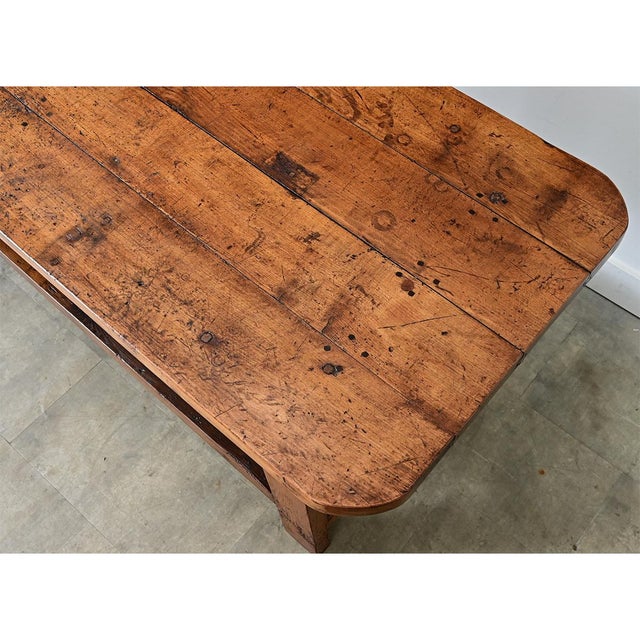 French 19th Century Solid Oak Workbench For Sale - Image 9 of 12