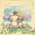 The hug is an original artwork realized by Mino Maccari in the 1970's. Colored mixed media drawing on cardboard (ink and...