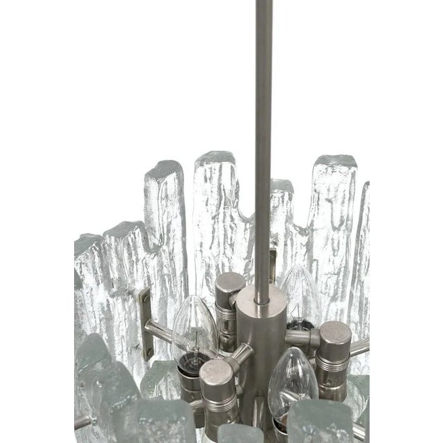 Vintage Glass Ceiling Light from Doria For Sale - Image 3 of 8