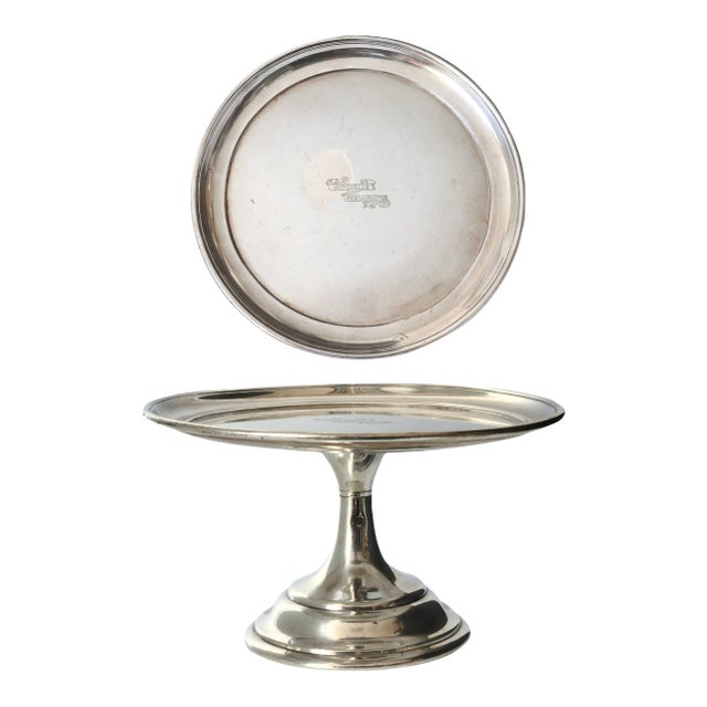 Midcentury Mappin & Webb "Mitchels" Restaurants Cake Stand For Sale