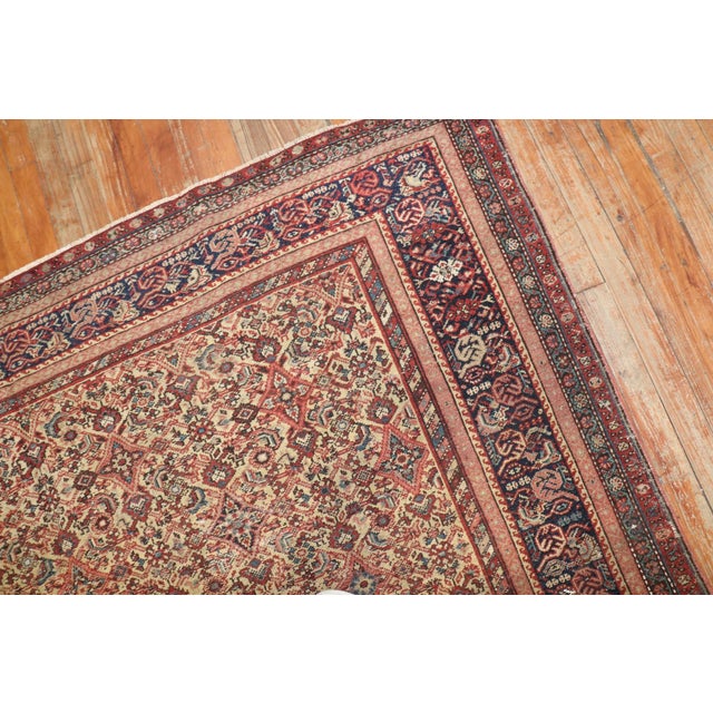 Early 20th Century Rustic Worn Fereghan Gallery Rug - 6'8" x 16'4" For Sale In New York - Image 6 of 10
