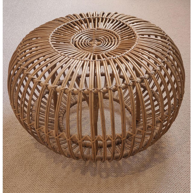 Wood Lobster Pot Ottoman Pouf by Franco Albini, 1980 For Sale - Image 7 of 7