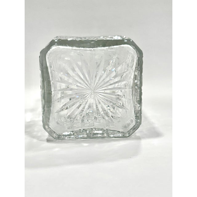Transparent Vintage Edinburgh Cut Crystal Decanter 9.75” For Sale - Image 8 of 8