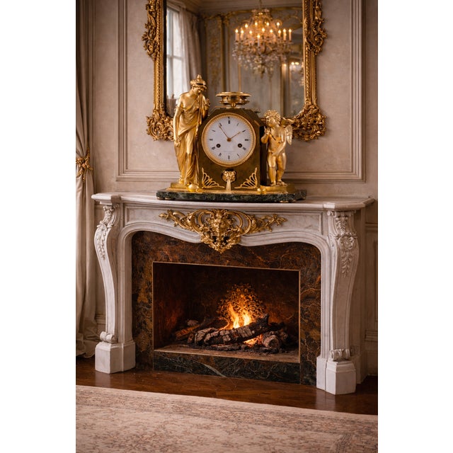 1800s Lefevre French Empire Ormolu Venus Mantel Clock An exceptional early 19th-century French Empire mantel clock,...