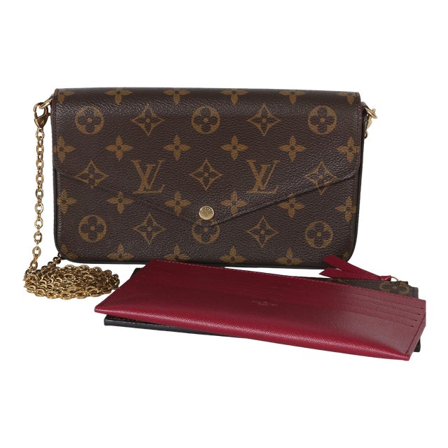 Fuschia Monogram Canvas Felicie Pochette For Sale