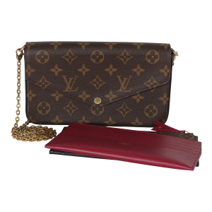 Fuschia Monogram Canvas Felicie Pochette
