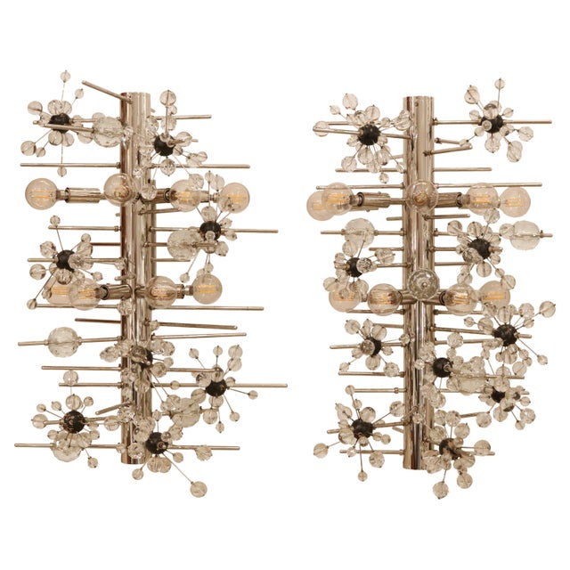 1950s Pair of Lobmeyr Sputnik Cylinder Sconces For Sale - Image 18 of 18