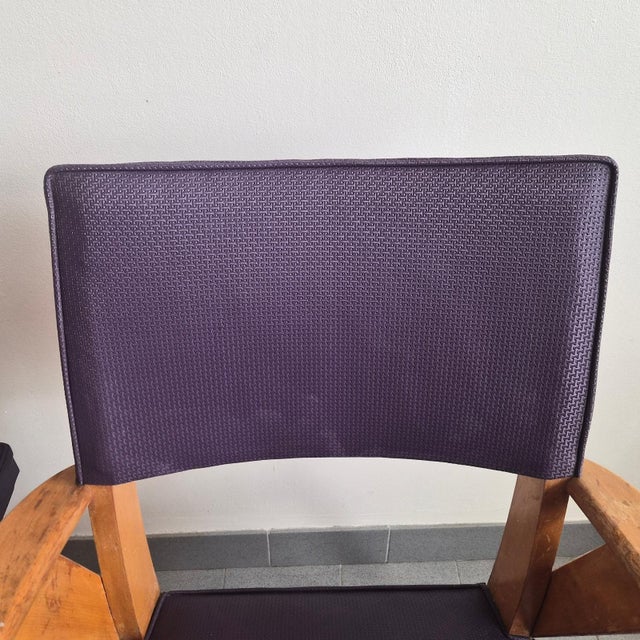 Vintage Bridge Armchairs in Beech with Compass Legs, 1950, Set of 2 For Sale - Image 6 of 18