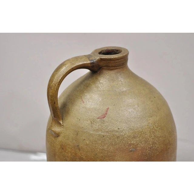 Antique Stoneware Pottery 2 Gallon Water Jug Pitcher Cobalt Blue Painted "2" For Sale - Image 13 of 13