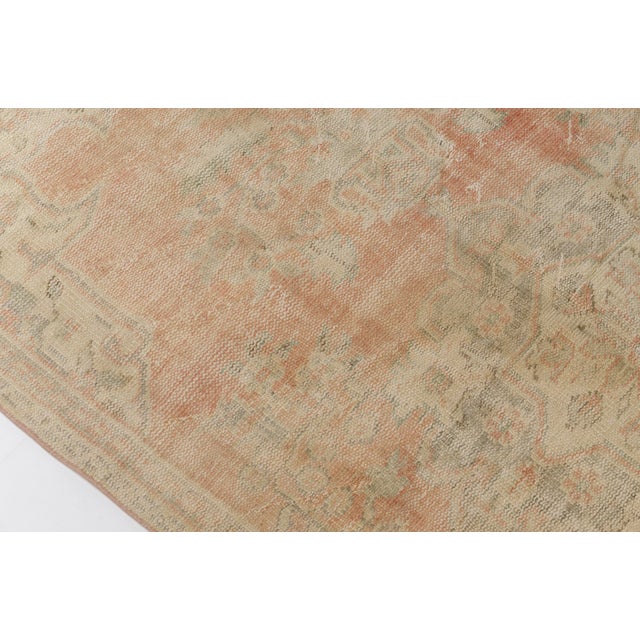 Mid 20th Century Wool Oushak Home Decor Rug For Sale - Image 6 of 10