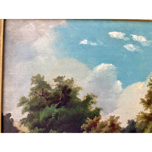 French French 19th Century Landscape Painting For Sale - Image 3 of 12