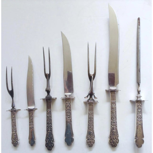Gorham Gorham Old Medici 1880 Carving Set - 7 Pieces For Sale - Image 4 of 5