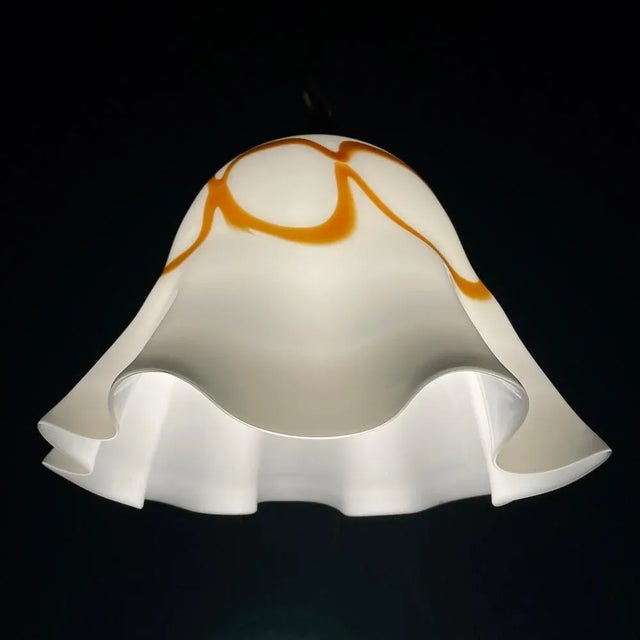 Brown Vintage Murano Glass Pendant Wallpaper Lamp from Vetri Murano, Italy, 1970s For Sale - Image 8 of 13