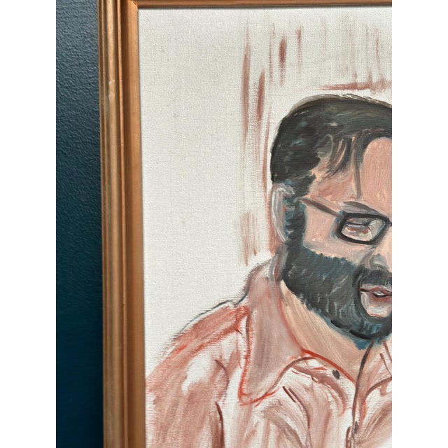 Karin Larsson, Musician with Guitar, 1970s, Oil Painting on Canvas, Framed For Sale - Image 9 of 18