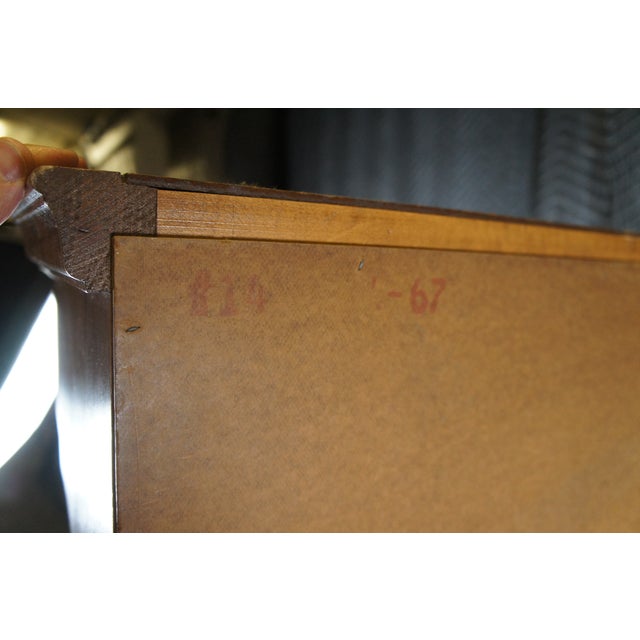 Wood Vintage Early American Style Petite Maple Lift Top Secretary Desk & Hutch 70" For Sale - Image 7 of 10