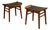 Teak Stools with Black Leather Cushions by P. Jensen, Denmark, 1960s, Set of 2 For Sale